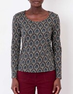 Printed organic cotton T-shirt femme La Fianc&eacute;e