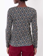 Printed organic cotton T-shirt femme La Fianc&eacute;e
