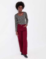 Printed organic cotton T-shirt femme La Fianc&eacute;e