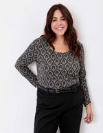 Printed organic cotton T-shirt femme La Fianc&eacute;e