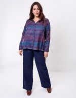 Flowy V-neck blouse femme La Fiancée