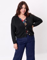 Plain cropped women’s cardigan femme La Fiancée