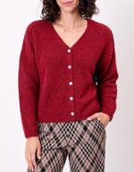 Plain cropped women’s cardigan femme La Fiancée