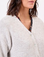 Plain cropped women’s cardigan femme La Fiancée