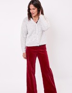 Plain cropped women’s cardigan femme La Fiancée