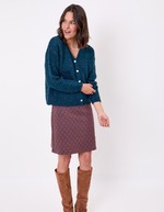 Plain cropped women’s cardigan femme La Fiancée