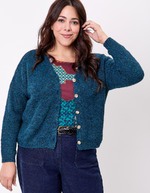 Plain cropped women’s cardigan femme La Fiancée