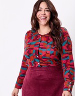 Fine knit buttoned cardigan femme La Fianc&eacute;e