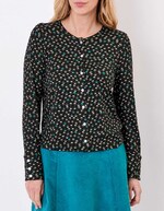 Fine knit buttoned cardigan femme La Fianc&eacute;e