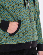Jacquard knit zip-up sweatshirt femme La Fiancée