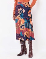 Flowy flared midi skirt femme La Fianc&eacute;e