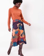 Flowy flared midi skirt femme La Fianc&eacute;e