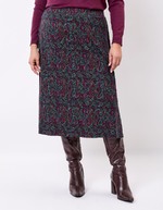 Jersey knit midi skirt femme La Fiancée