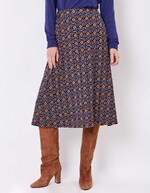Jersey knit midi skirt femme La Fiancée