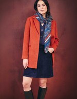 Straight wool-blend coat femme La Fiancée