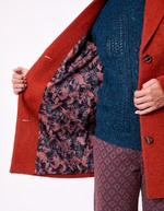 Straight wool-blend coat femme La Fiancée