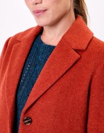 Straight wool-blend coat femme La Fiancée