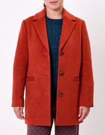 Straight wool-blend coat femme La Fiancée