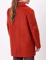 Straight wool-blend coat femme La Fiancée