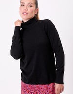 Turtleneck knit sweater femme La Fiancée