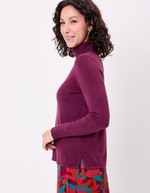 Turtleneck knit sweater femme La Fiancée
