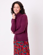 Turtleneck knit sweater femme La Fiancée