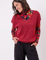 Plain sleeveless knitted sweater femme La Fiancée