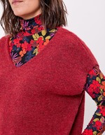 Plain sleeveless knitted sweater femme La Fiancée