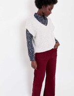Plain sleeveless knitted sweater femme La Fiancée