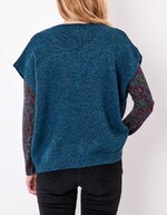 Plain sleeveless knitted sweater femme La Fiancée