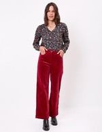 Wide-leg corduroy trousers femme La Fiancée