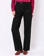 Wide-leg stretch cotton denim jeans femme La Fiancée