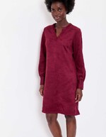 Straight suede-effect dress femme La Fiancée