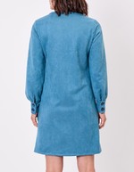 Straight suede-effect dress femme La Fiancée