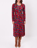 Jersey knit midi dress femme La Fiancée