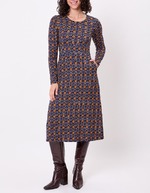 Jersey knit midi dress femme La Fiancée
