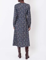 Flowy V-neck midi dress femme La Fiancée