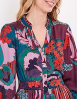 Flowy flared midi dress femme La Fianc&eacute;e
