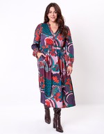 Flowy flared midi dress femme La Fianc&eacute;e