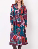 Flowy flared midi dress femme La Fianc&eacute;e