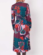 Flowy flared midi dress femme La Fianc&eacute;e