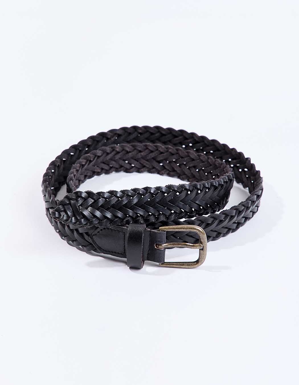 Braided leather belt femme La Fiancée