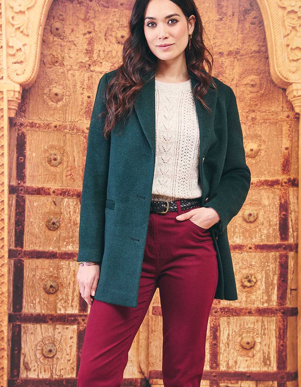 Braided leather belt femme La Fiancée