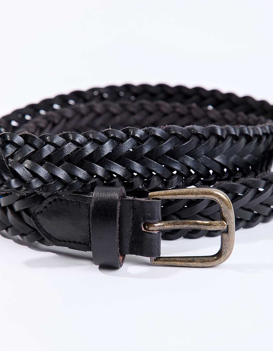 Braided leather belt femme La Fiancée