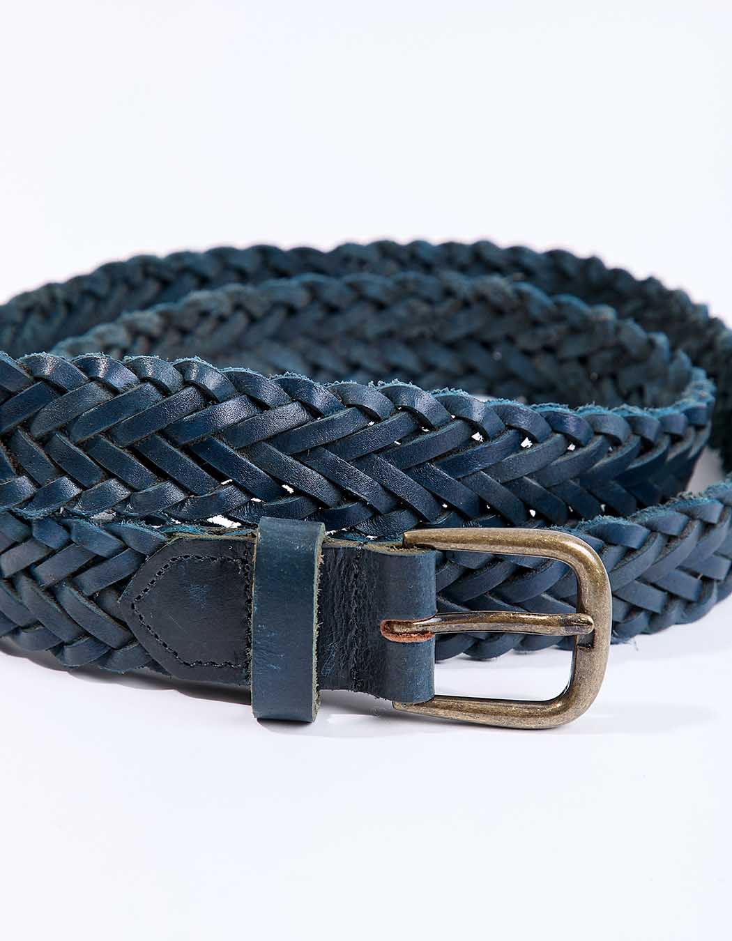 Braided leather belt femme La Fianc&eacute;e