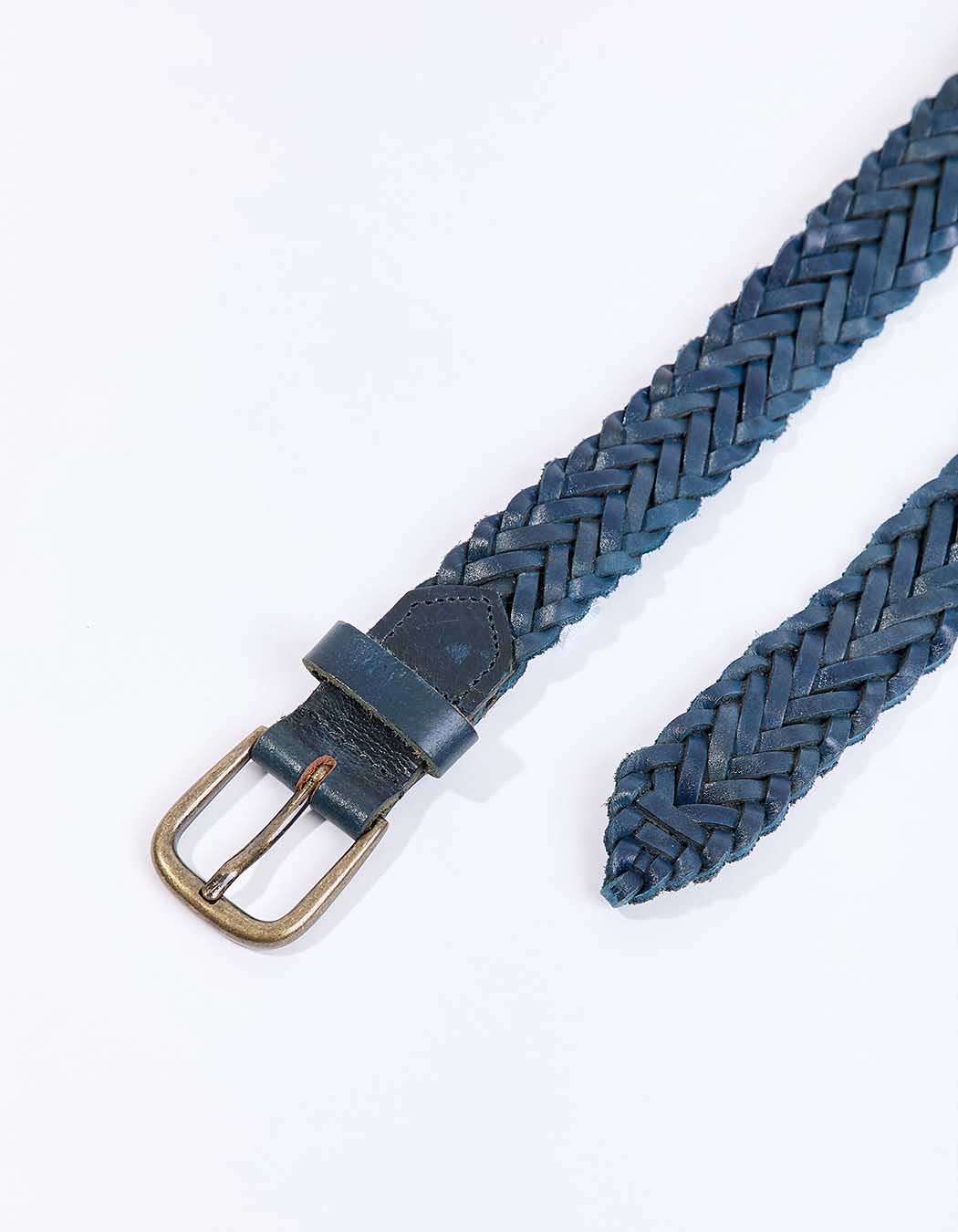 Braided leather belt femme La Fianc&eacute;e