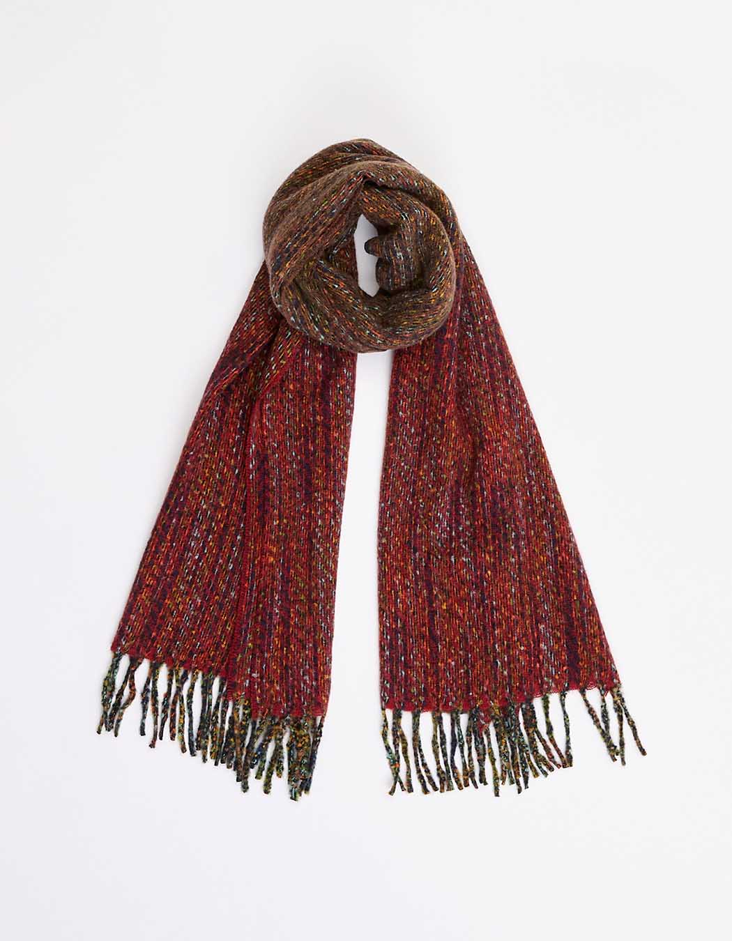 Ombre-effect fringed scarf femme La Fiancée