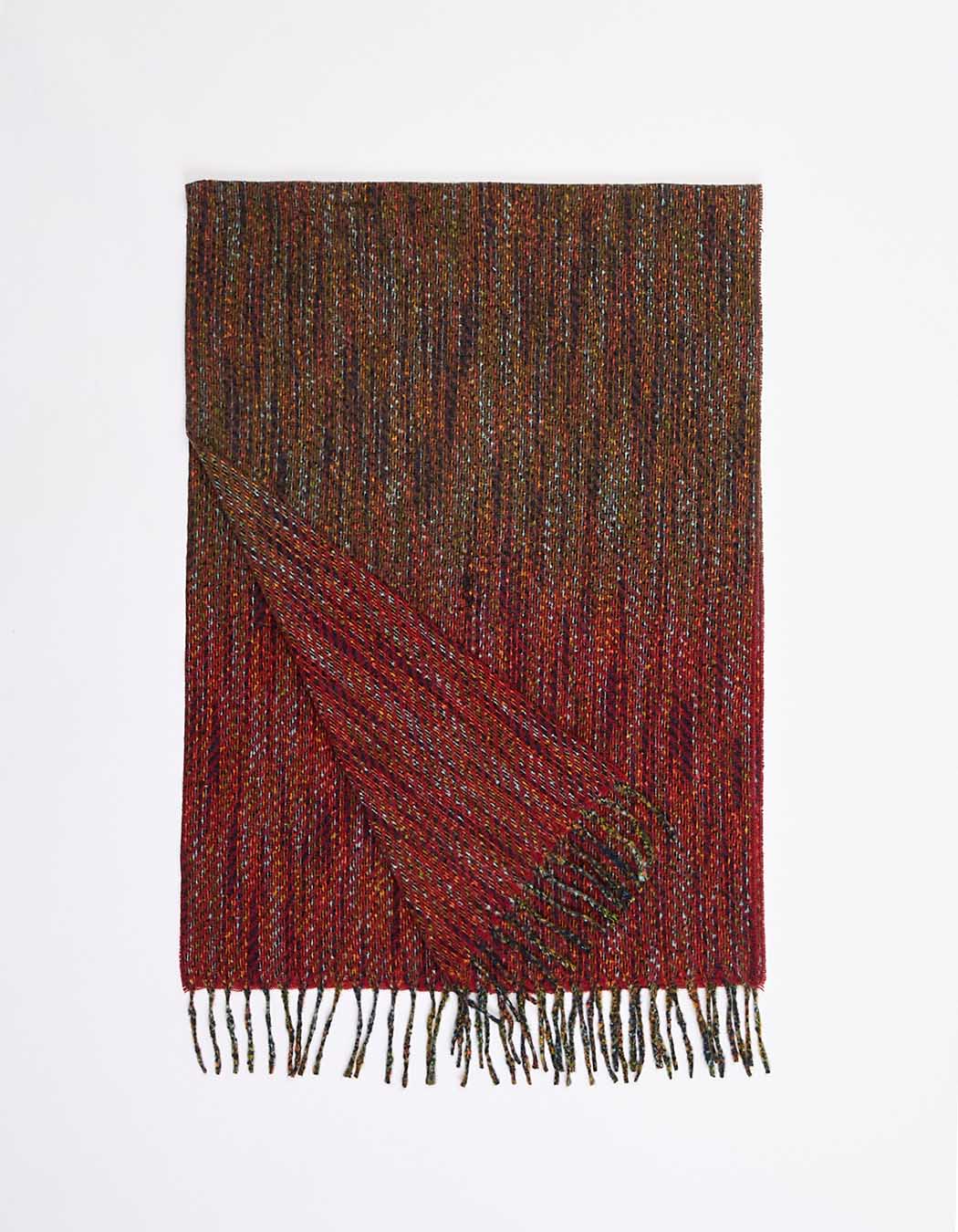Ombre-effect fringed scarf femme La Fiancée