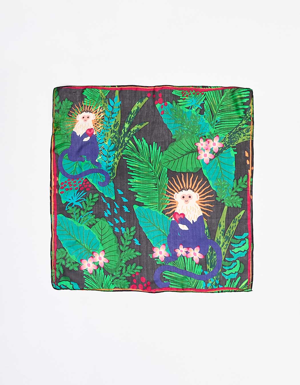 Printed silk neckerchief femme La Fiancée