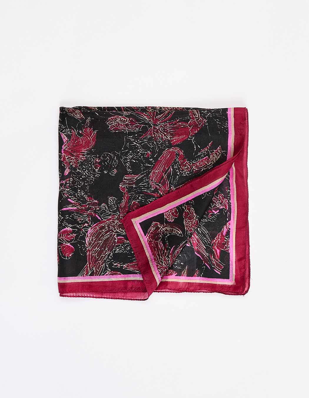 Printed silk neckerchief femme La Fiancée
